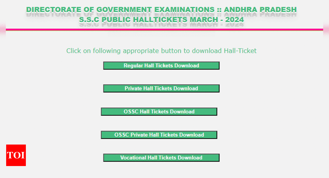 AP SSC 2024 hall tickets released at bse.ap.gov.in; check direct link